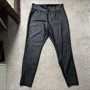 Merona Faux Patent Leather Leggings sz L